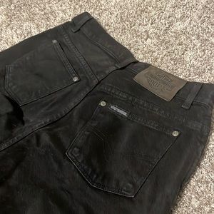 Black Harley Davidson straight leg jeans